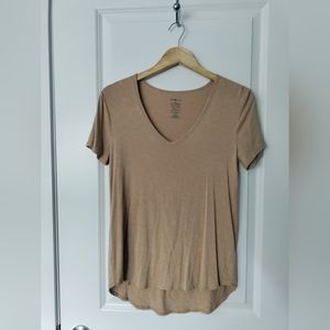 V-Neck Tan Women's T-Shirt